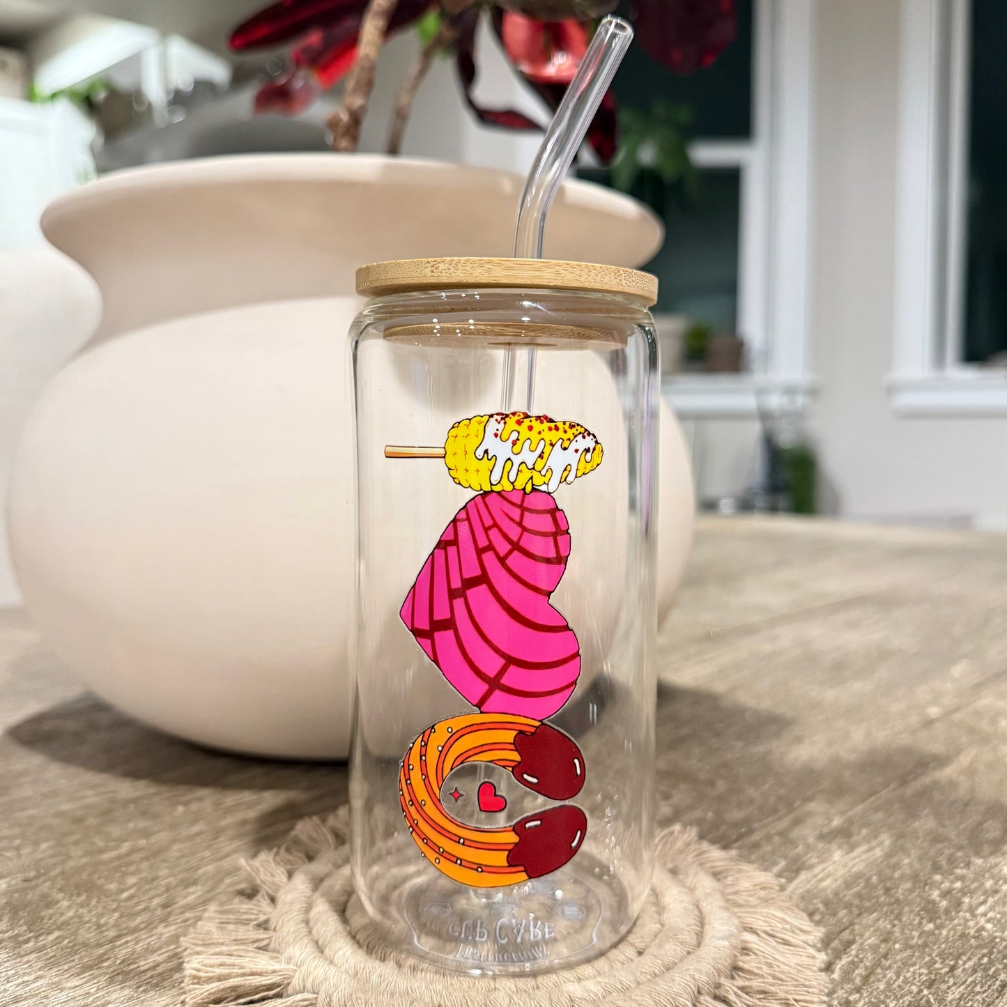 I Love You Libbey Beer Can Glass, 16oz
