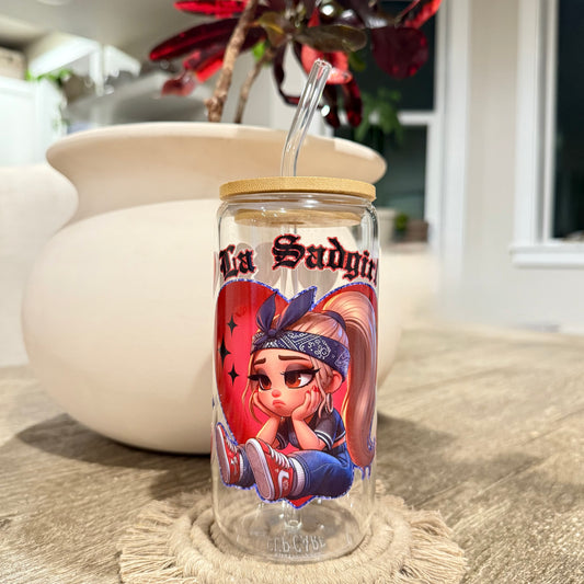 La Sadgirl Libbey Beer Can Glass, 16oz