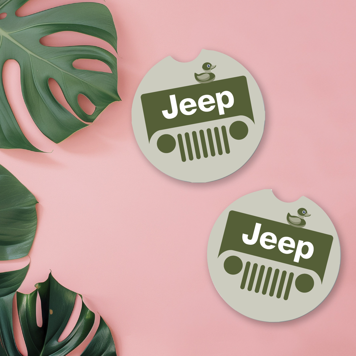 Jeep Car Coaster - Set of 2
